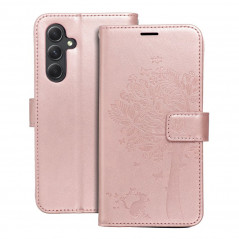 Samsung Galaxy A54 Wallet Cases MEZZO Book Tree  Rose gold 