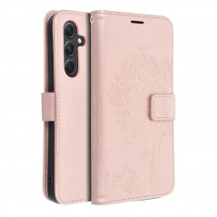 Samsung Galaxy A54 Wallet Cases MEZZO Book Tree  Rose gold 