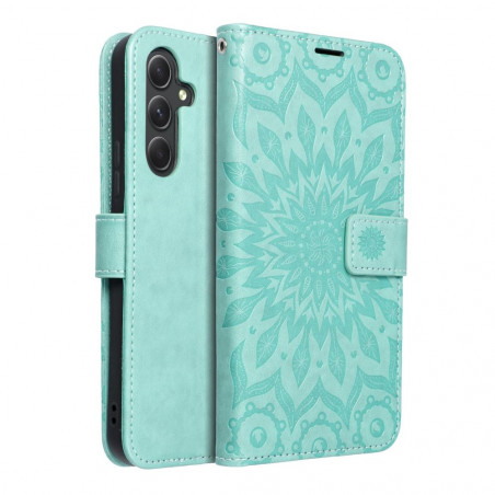 Samsung Galaxy A54 Wallet Cases MEZZO Book Mandala  Green 