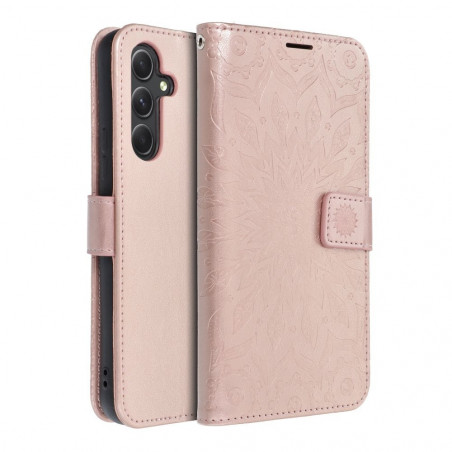 Samsung Galaxy A54 Wallet Cases MEZZO Book Mandala  Rose gold 