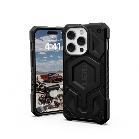 Apple iPhone 14 Pro Max Case Urban Armor Gear Monarch Premium case  MagSAFE  Kevlar black