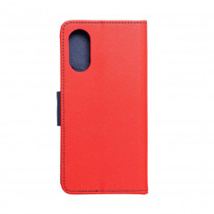 Oppo A17 Wallet Cases Fancy Book Red / Navy 