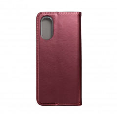 Oppo A17 Wallet Cases Smart Magneto book Burgundy 