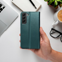 Oppo A17 Wallet Cases Smart Magneto book Dark green 