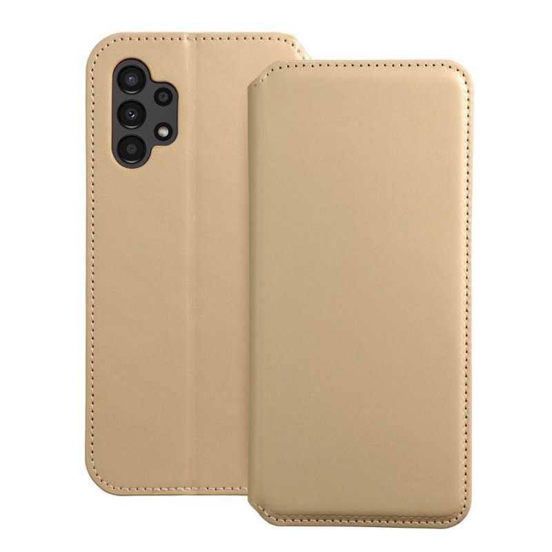 Samsung Galaxy A13 LTE Wallet Cases Dual Pocket book Gold 