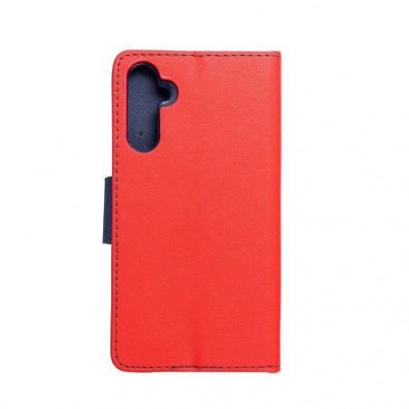 Samsung Galaxy A34 Wallet Cases Fancy Book Red / Navy 