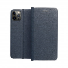 Samsung Galaxy A34 Wallet Cases LUNA Book Carbon Carbon Fibre, Elegant  Blue 