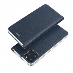 Samsung Galaxy A34 Wallet Cases LUNA Book Carbon Carbon Fibre, Elegant  Blue 