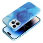 Apple iPhone 14 Pro Max Case Leather Mag Cover Elegant  MagSAFE  Blue splash 