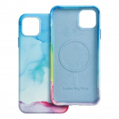 Apple iPhone 11 Pro Max Case Leather Mag Cover Elegant  MagSAFE  Color splash 