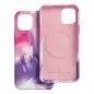 Apple iPhone 11 Pro Case Leather Mag Cover Elegant  MagSAFE  Purple splash 