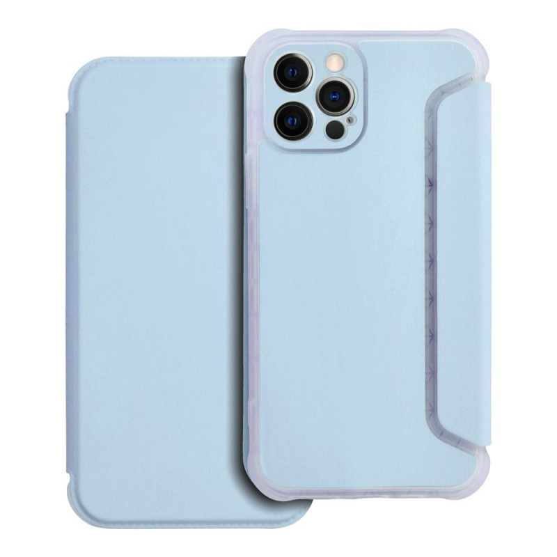 Apple iPhone 12 Pro Wallet Cases Piano Book Light blue 