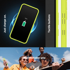 Samsung Galaxy A54 Case Spigen Ultra Hybrid Crystal clear  Lime 