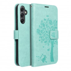 Samsung Galaxy A34 Wallet Cases MEZZO Book Tree  Green 