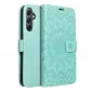 Samsung Galaxy A34 Wallet Cases MEZZO Book Mandala  Green 