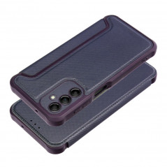 Samsung Galaxy A14 5G Wallet Cases Razor Book Carbon Fibre, Carbon pattern  Blue 