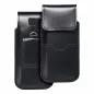 Apple iPhone 5 5S Univerzálne puzdro, Belt Holster ROYAL - Leather universal flap pocket Black 