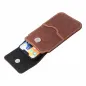 Apple iPhone 11 Univerzálne puzdro, Belt Holster ROYAL - Leather universal flap pocket Brown 