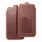 Apple iPhone 6 6S Plus Univerzálne puzdro, Belt Holster ROYAL - Leather universal flap pocket Brown 