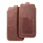 Huawei P Smart 2021 Univerzálne puzdro, Belt Holster ROYAL - Leather universal flap pocket Brown 