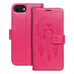 Apple iPhone 8 Wallet Cases MEZZO Book Dreamcatcher  Magenta 