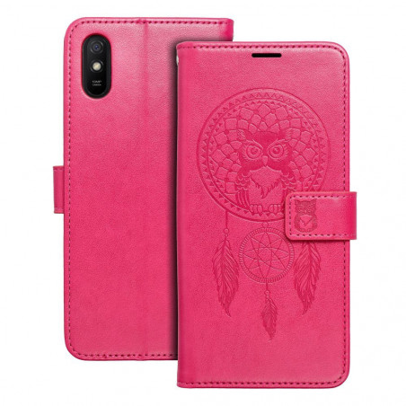 XIAOMI Redmi 9A Wallet Cases MEZZO Book Dreamcatcher  Magenta 