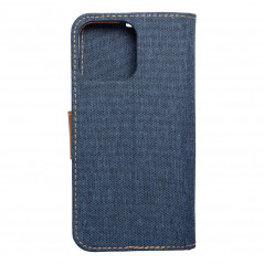 Apple iPhone 15 Pro Max Wallet Cases CANVAS Book Navy blue