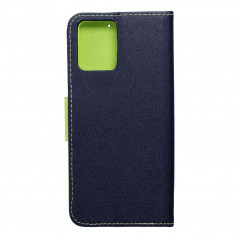 Motorola Moto G14 Wallet Cases Fancy Book Navy / Lime 