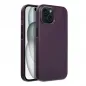 Apple iPhone 15 Case Leather Mag Cover Elegant  MagSAFE  Dark violet 