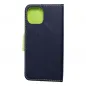 Apple iPhone 15 Wallet Cases Fancy Book Navy / Lime 