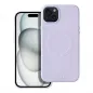 Apple iPhone 15 Plus Case Roar Leather Mag Elegant  MagSAFE  Purple 