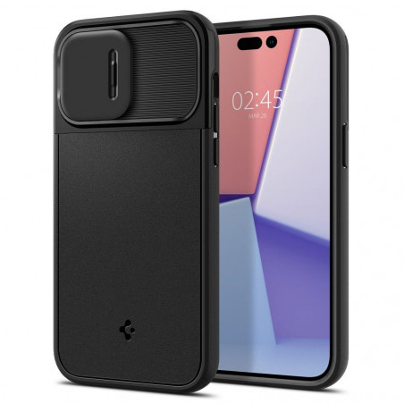 Apple iPhone 14 Pro Case Spigen Optik Armor Black 