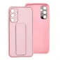 Samsung Galaxy A34 Case LEATHER Case Kickstand Pink 