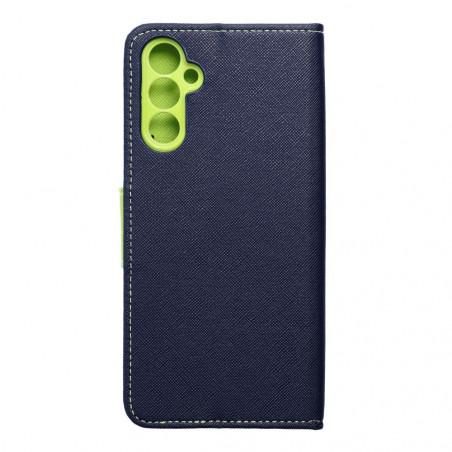 Samsung Galaxy A14 LTE Wallet Cases Fancy Book Navy / Lime 