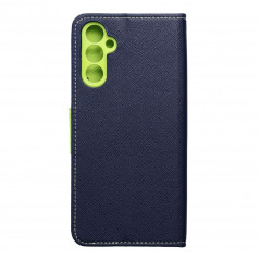 Samsung Galaxy A14 5G Wallet Cases Fancy Book Navy / Lime 