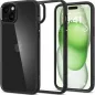 Apple iPhone 15 Plus Case Spigen Ultra Hybrid Crystal clear  Matte black 