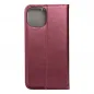 Apple iPhone 15 Wallet Cases Smart Magneto book Burgundy 