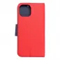 Apple iPhone 15 Wallet Cases Fancy Book Red / Navy 