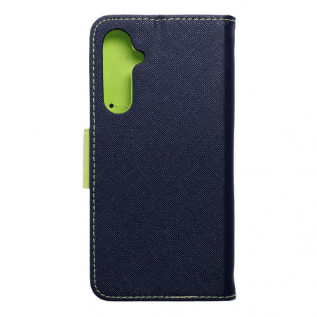 Samsung Galaxy S23 FE Wallet Cases Fancy Book Navy / Lime 