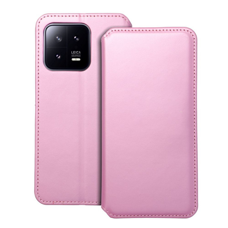 XIAOMI 13 Wallet Cases Dual Pocket book Light pink 