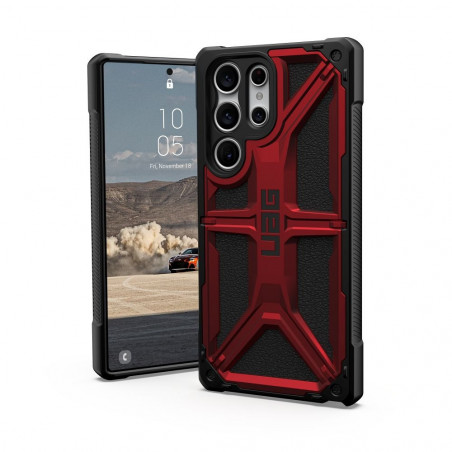 Samsung Galaxy S23 Ultra 5G Case Urban Armor Gear Monarch Premium case  MagSAFE  Crimson 