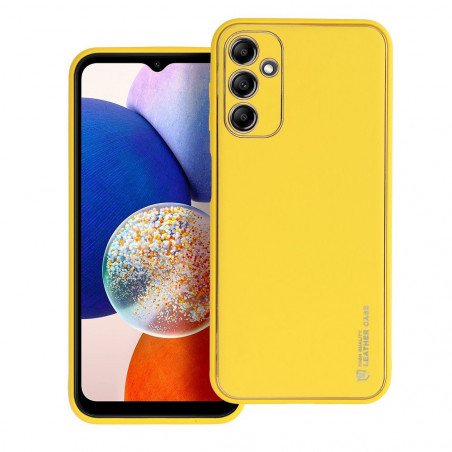 Samsung Galaxy A14 LTE Case Leather Yellow 