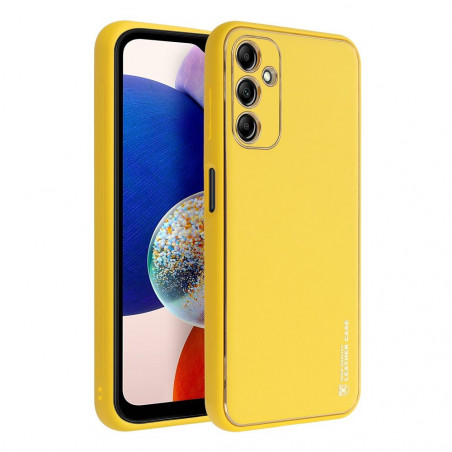 Samsung Galaxy A14 LTE Case Leather Yellow 