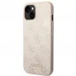 Apple iPhone 14 Case Guess 4G Gold Logo Elegant  Pink 