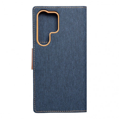 Samsung Galaxy S23 Ultra 5G Wallet Cases CANVAS Book Navy blue