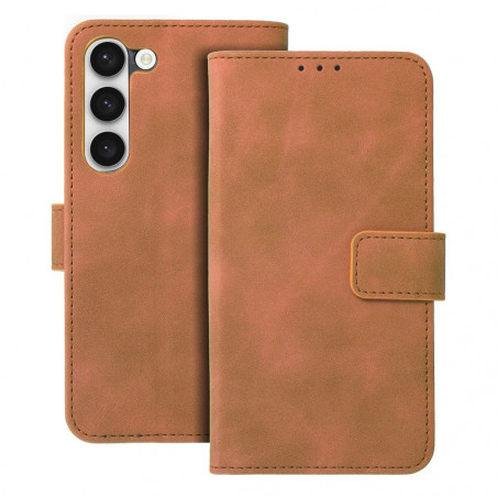 Samsung Galaxy S23 5G Wallet Cases TENDER Book Brown 