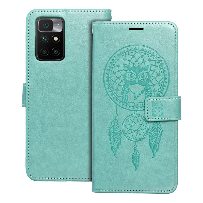 XIAOMI Redmi 10 Wallet Cases MEZZO Book Dreamcatcher  Green 