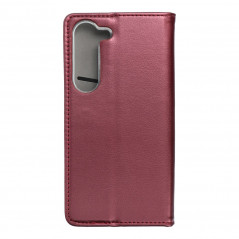 Samsung Galaxy S23 5G Wallet Cases Smart Magneto book Burgundy 