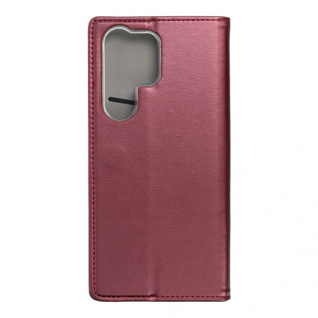 Samsung Galaxy S23 Ultra 5G Wallet Cases Smart Magneto book Burgundy