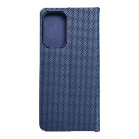 Samsung Galaxy A23 5G Wallet Cases LUNA Book Carbon Carbon Fibre, Elegant  Blue 